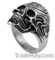 stainless steel men ring jewelry skull rings design