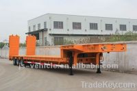 16m Tri-axle Low bed Semi Trailer with Hydraulic Ramp (JHP9401TDP)