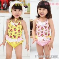 2012 new design one piece swimsuit kids swimwear