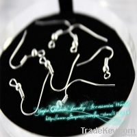 16mm/0.63" Sterling Silver earrings polish hook coil earwire wholesale