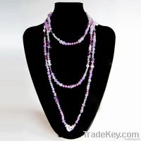 fashion glass beaded necklace