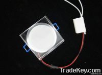 6W/Dimmable Acrylic square recessed LED Downlight/Ceiling light adjust