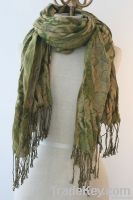 100% Pashmina Animal Print Scarf