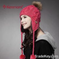 Hand Knit Earflap Beanie Cap