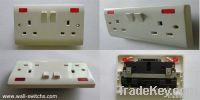 13A 2G switched socket(plug socket) with neon