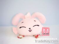 the plush stuffed cute rabbit mobile phone holder