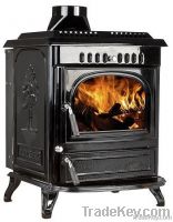 Cast Iron Wood Fireplace