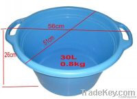 30L household plastic basin with handle