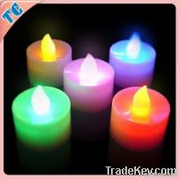 led flashing candles 0.5 dollars red/green/blue/yellow color