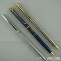 popular slim metal push ball pen for hotel