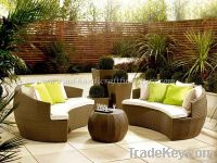 Poly rattan sofa set