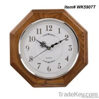 Decortive wooden octagonal wall clock (WK5907T)