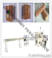 single row tray-less biscuit packing machine