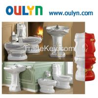 color design two-piece toilet &amp;amp;amp; pedestal basin &amp;amp;amp; bidet
