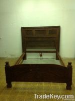 antique nuristani bed