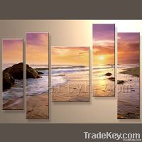 100% handmade group sea landscape oil painting