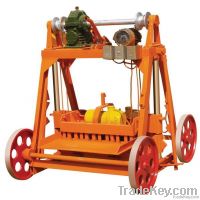 small moving concrete hollow block making machine with high efficiency