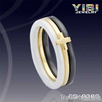 Ceramic silver ring