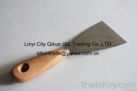 Putty Knife W/Wooden Handle Mirror Polished