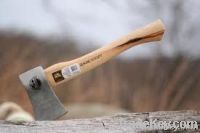 Axe with wooden handle