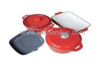 enamel cast iron cookwrare sets