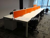 High quality 60*40*2T desking base office workstation, bench type office desk CTS series