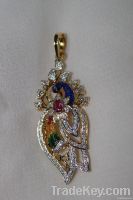 Designer Peacock Pendant