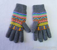 Acrylic Knitted Jacquard Glove