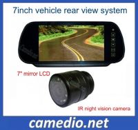 7inch vehicle rear view camera system &amp;#40;7inch mirror LCD monitor+IR night vision car camera&amp;#41;
