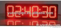 LED time and temperature display