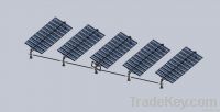 Rod linked single-axis tracking system