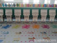 Flat embroidery machine, computer embroidery machine