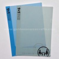 plastic pp A4 L shape file folder