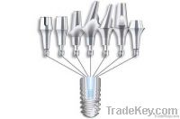 Customized Titanium Hardware of Dental Implants Bases and Abutments