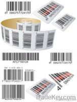 Security Adhesive Bar code