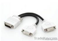 DMS59 to 2*DVI/VGA/DP Y splitter cable-M/F