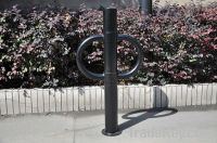 Galvanized , Floor-mounted Bike Stand With