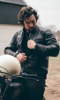 Leather Motorbike Motorcycle Jacket Touring With Genuine CE Armour Biker Thermal