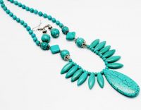 Turquoise stone necklace sets