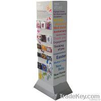 ALCON 4-tier green cardboard paper display tray