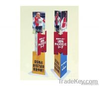 Portable stand up exhibition cardboard standees display