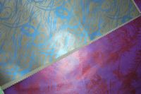 290T PU Two-tone Circle Coating Taffeta Sportswear Fabric 
