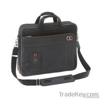 Multifunctional black nylon laptop bag