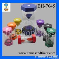 Home Decoration Hexagon Mega Colorful 20 Minute Plastic Sand Timer