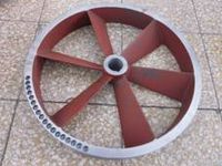 pulleys on glazing line, glazing line pulleys, ceramic tile pulleys, cast iron pulleys