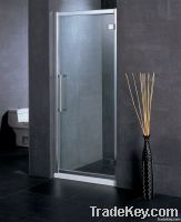 hinged shower door