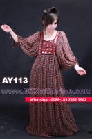 Floral Printed Chiffon Fashionable Plus Kaftan