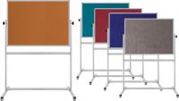 Fabric Covered Bulletin Board With Movable