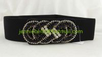 2015 Fashion Rhinestone Handmade Flower Elastic