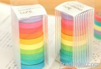 New cute color rainbow style washi Tape / Decoration stationery Tape /